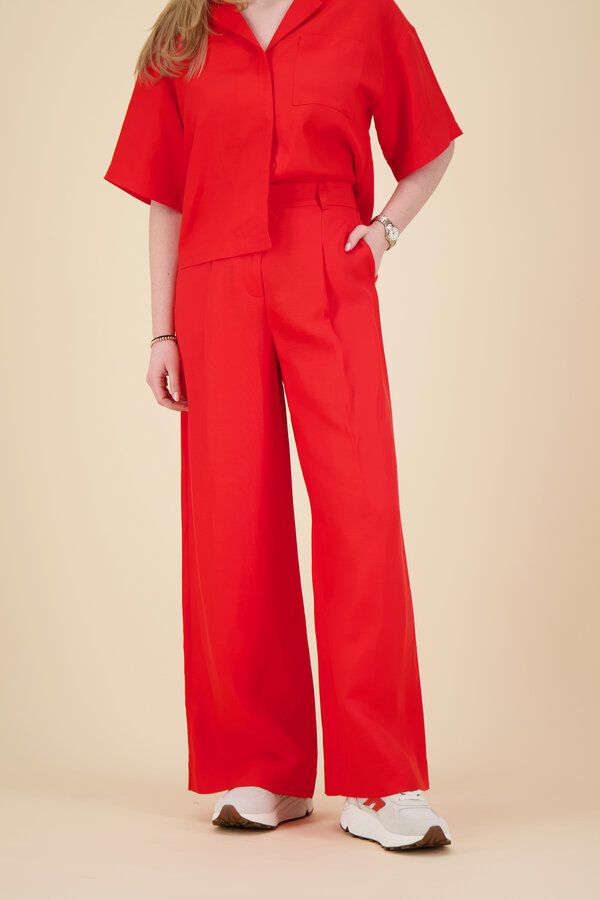 Selected Femme - Linnen Pants - Flame Scarlet