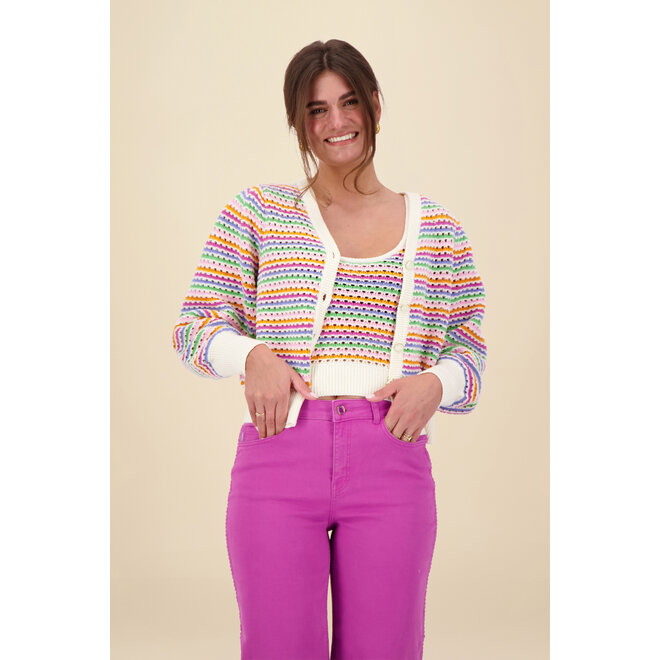 Fabienne Chapot - Heather Cardigan - Multi Stripe