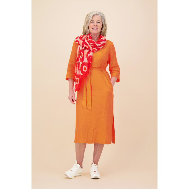 Kyra - Lian Dress - Flame Coral