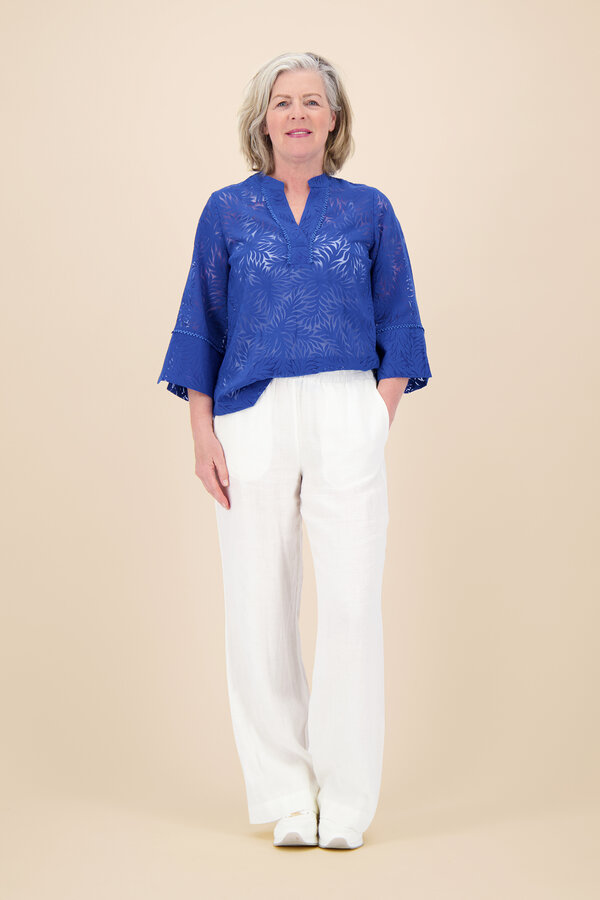 Kyra - Olga Blouse - Blue Galaxy