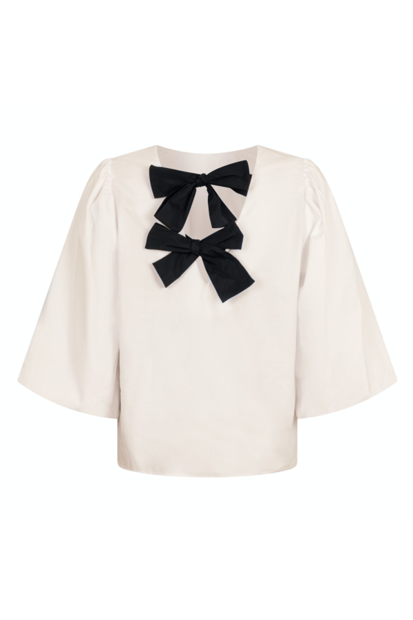 Neo Noir- Lorraine Poplin Blouse - Ivory