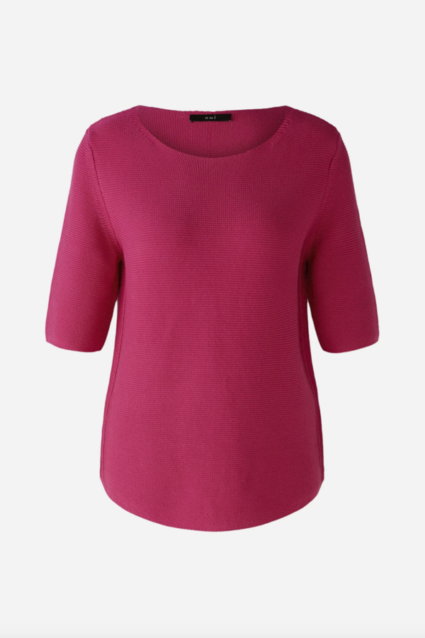 Oui' - Knit Top - Pink