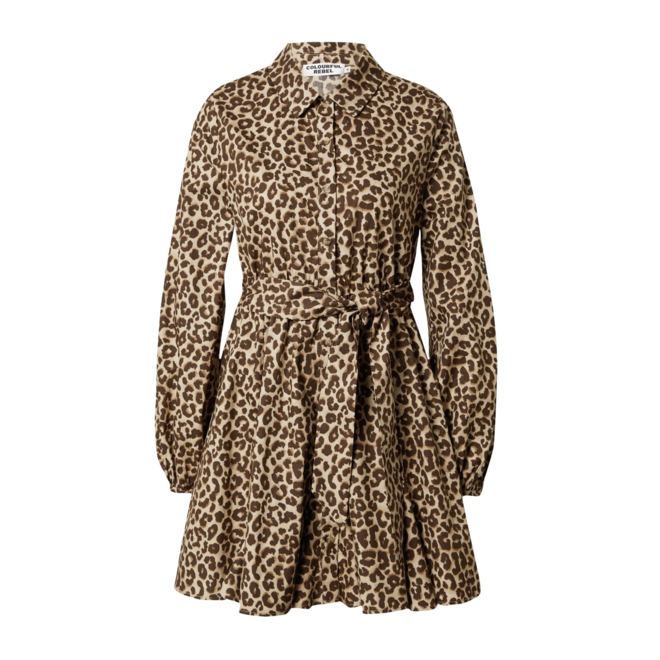 Colourful Rebel - Minon Leopard Mini Dress - Sand