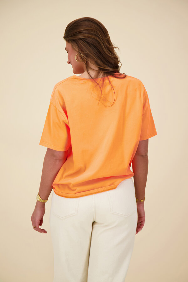 American Vintage - Fizzvalley T-Shirt - Feu Fluo