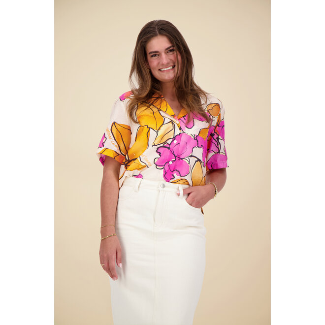 Fabienne Chapot - Brock Blouse - Cassis Mimosa