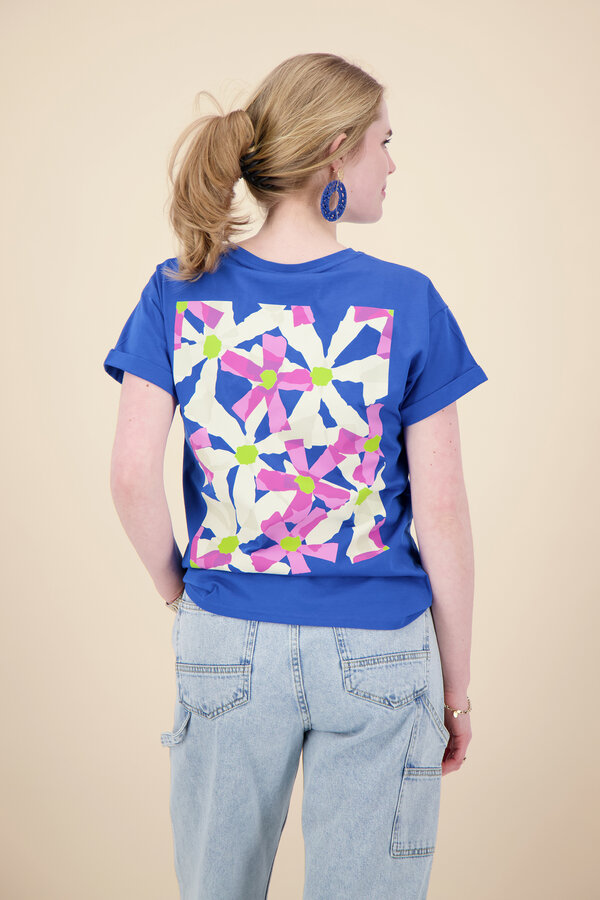 Colourful Rebel - Flower Tee - Bold Blue