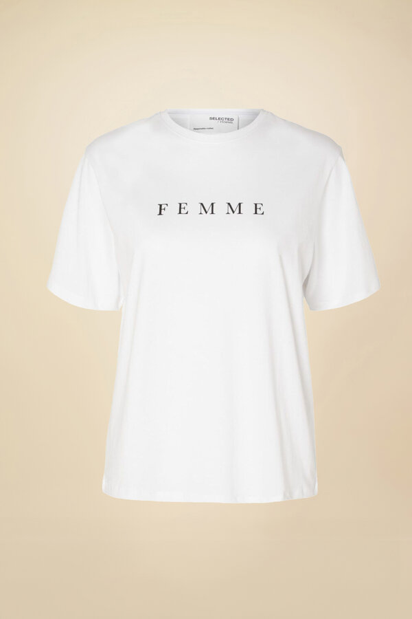 Vilja Printed Tee - Bright White