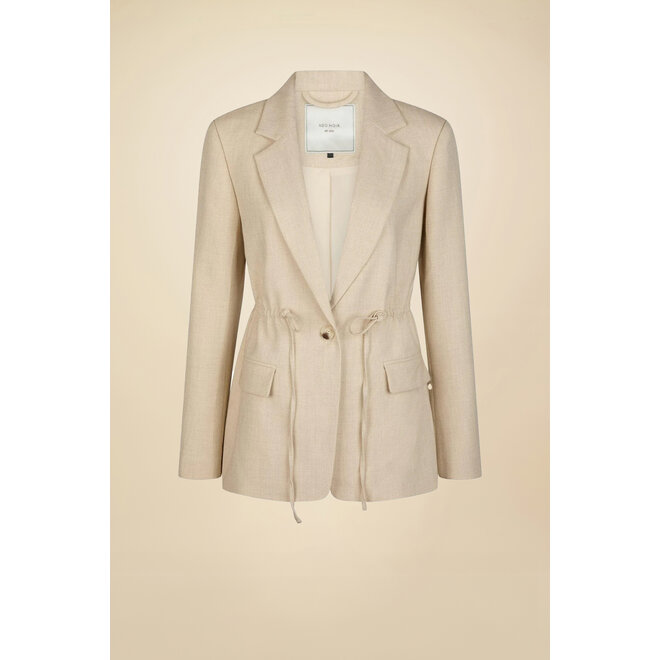 Jemmie Melange Blazer - Beige Melange
