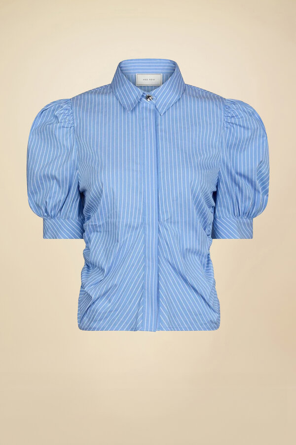 Frannie Stripe Shirt - Light Blue