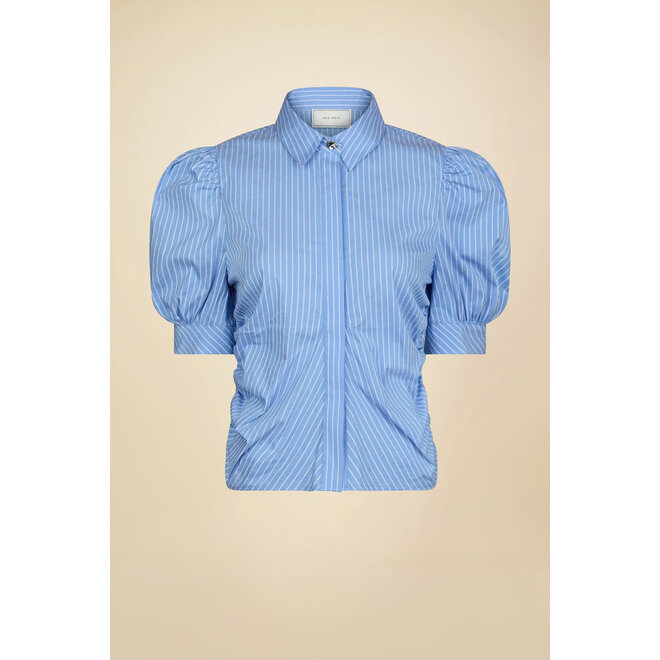 Frannie Stripe Shirt - Light Blue