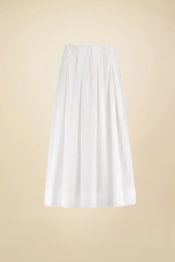 Timy Poplin Skirt - White