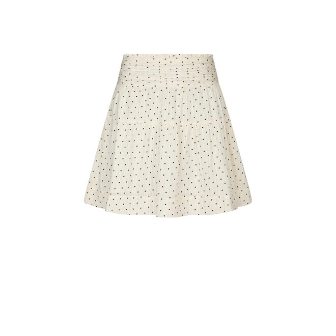 Tarrow Dot Skirt - Creme