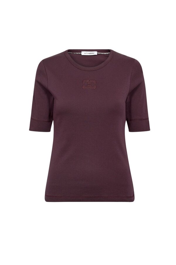 Granny Embroidery SS Tee - Winered