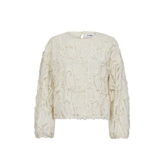 ShaniaCC Fluffy Blouse - Off White