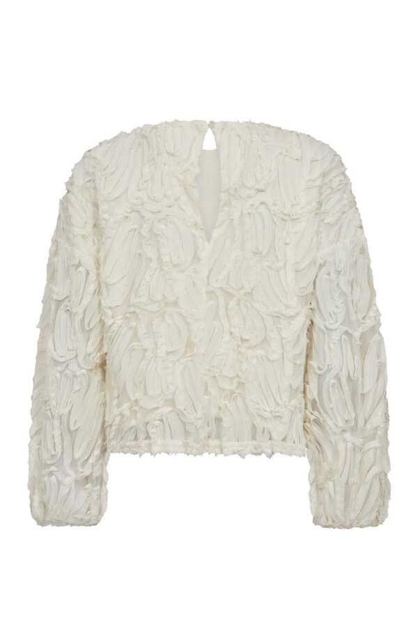 ShaniaCC Fluffy Blouse - Off White
