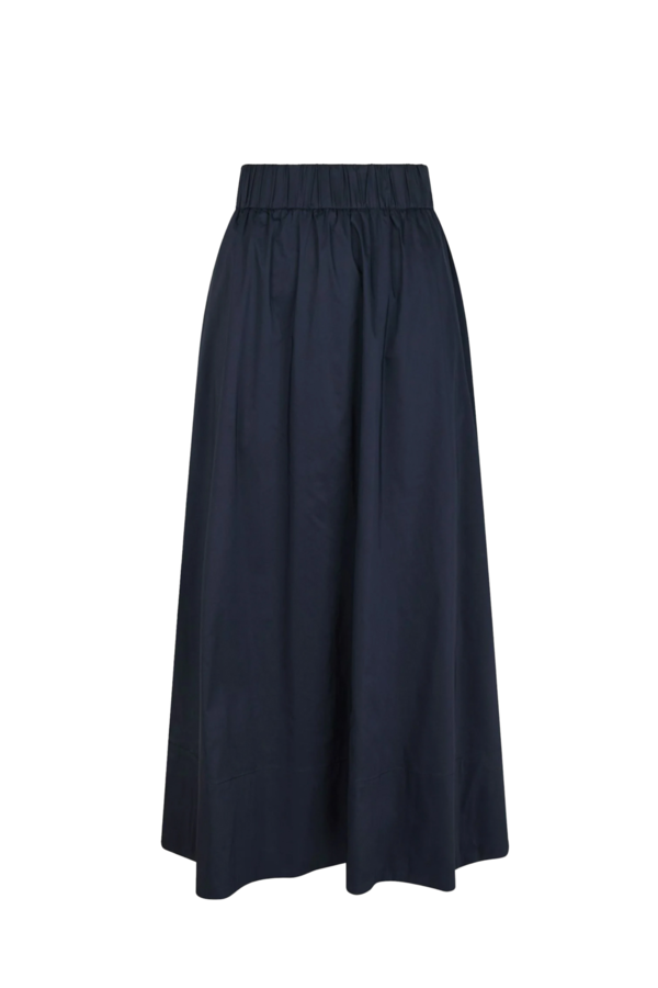 Yara Poplin Skirt - Navy