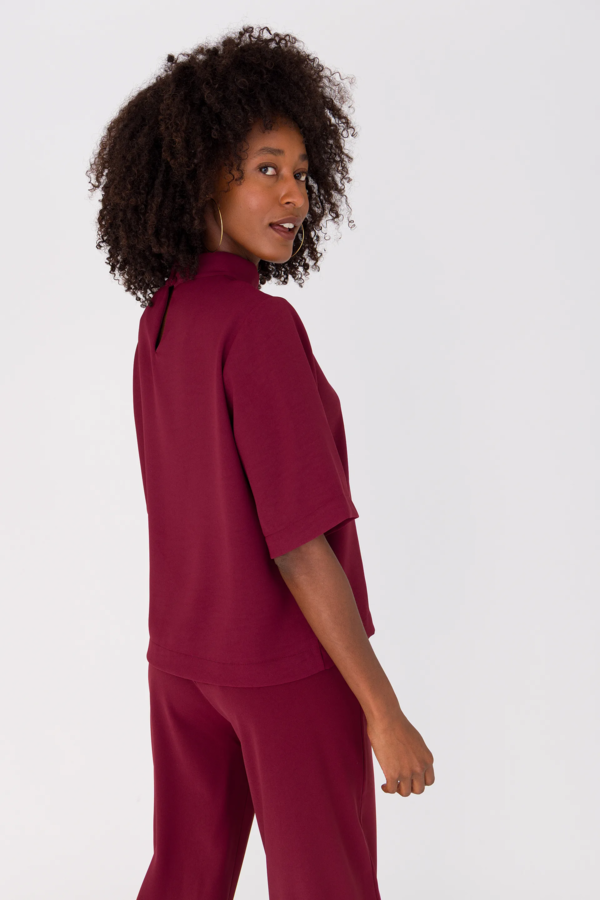 Blouse - Ruby Red Solid