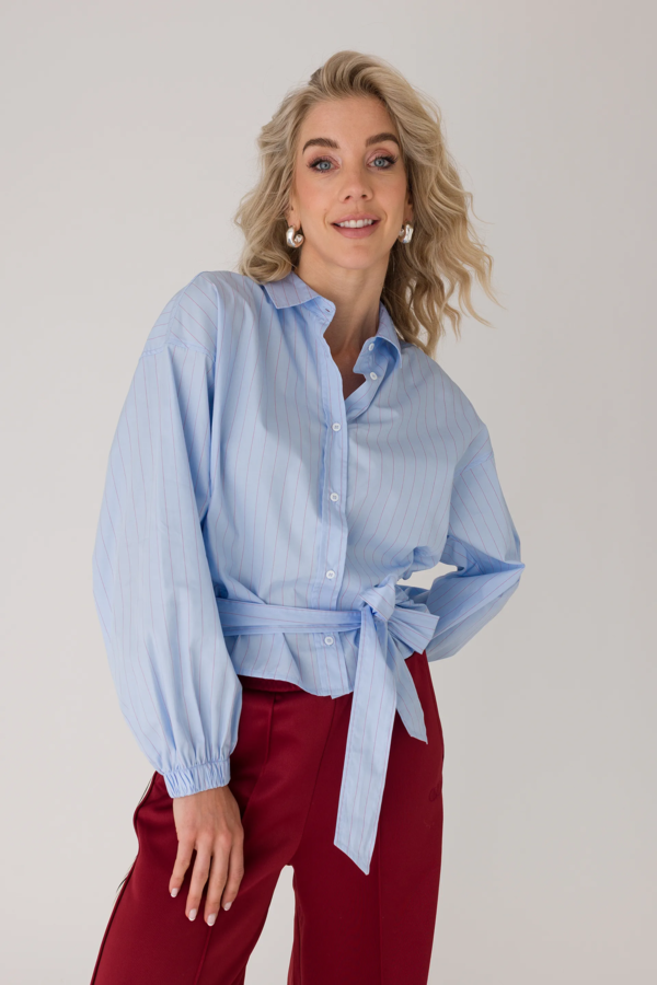 Blouse - Sky Blue Stripe