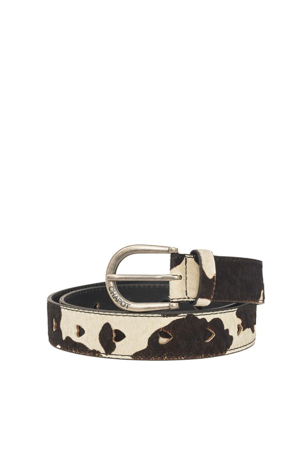 Hairy Belt - Cosy White/Black