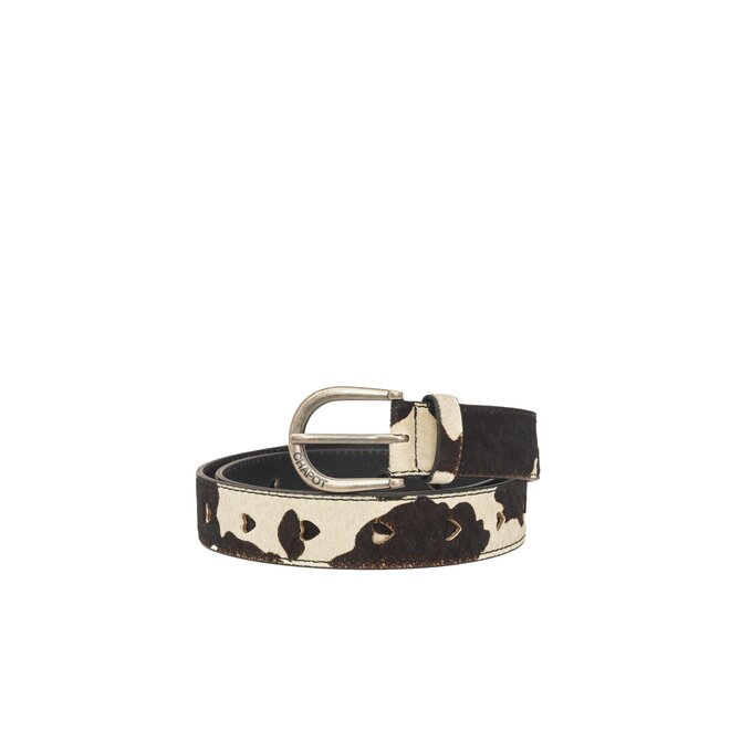 Hairy Belt - Cosy White/Black