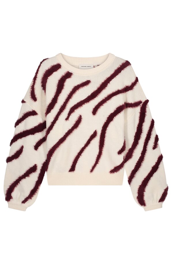 Zebra Pullover - Cosy White