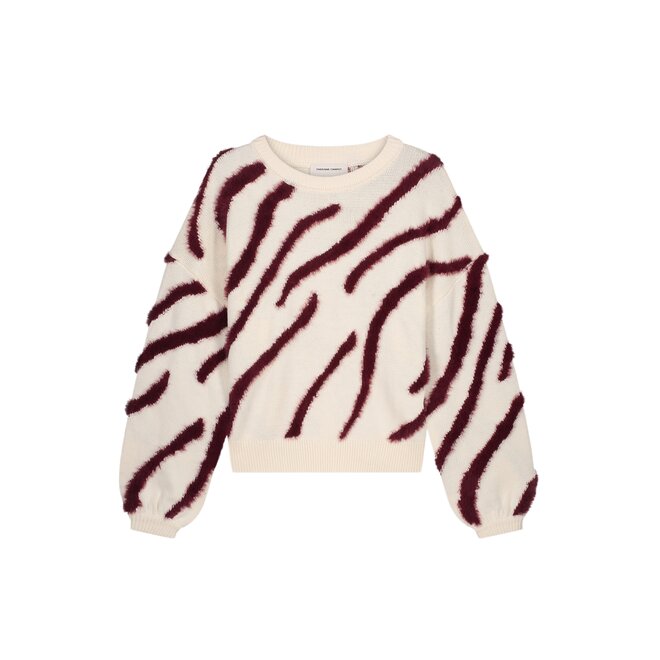 Zebra Pullover - Cosy White