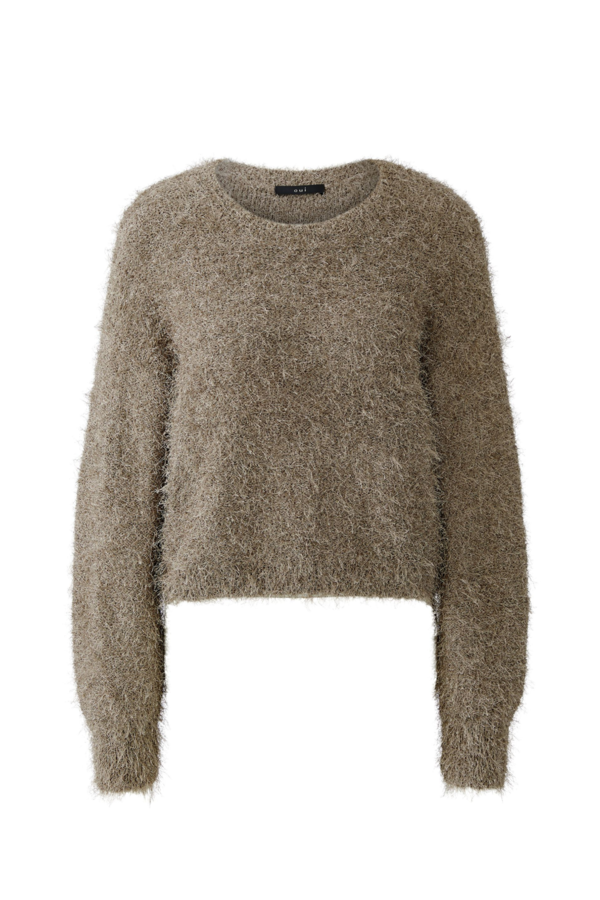 Fluffy sweater - Taupe