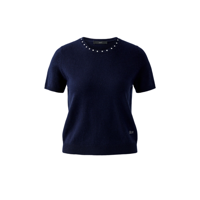 Strass Pullover - Navy