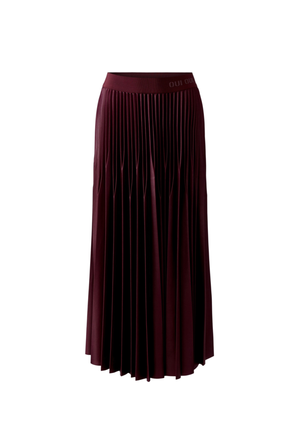Pleated skirt - Burgundy