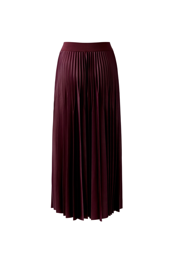 Pleated skirt - Burgundy