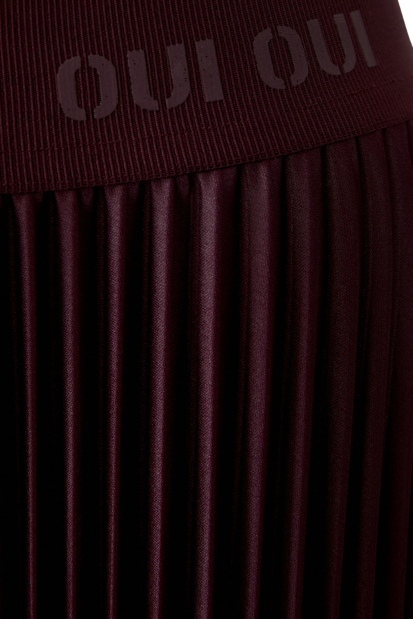 Pleated skirt - Burgundy