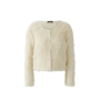 Fringed Textured Jacket - Off White