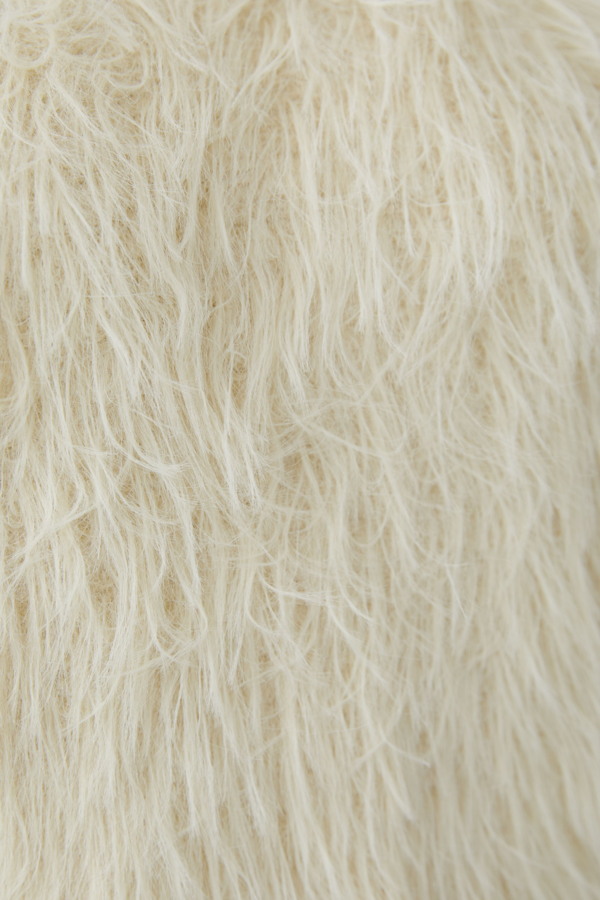 Fringed Textured Jacket - Off White