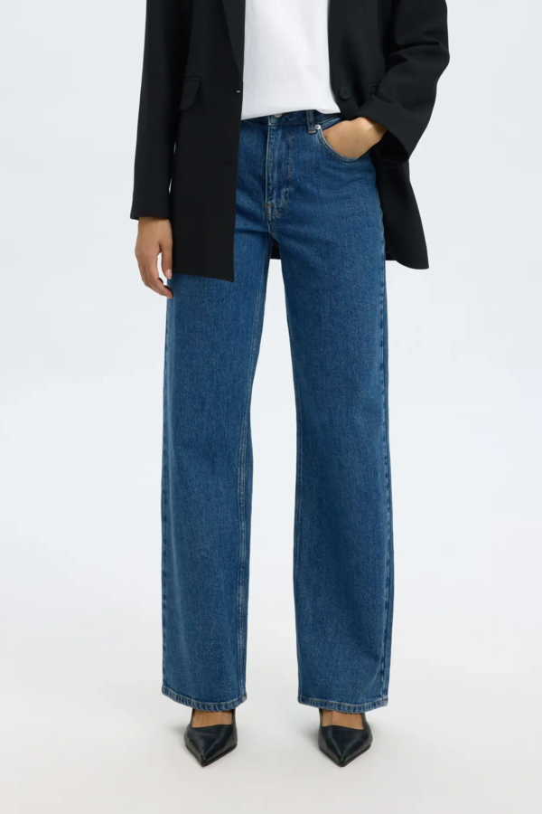 Wide Bea-Kori Jeans - Medium Blue