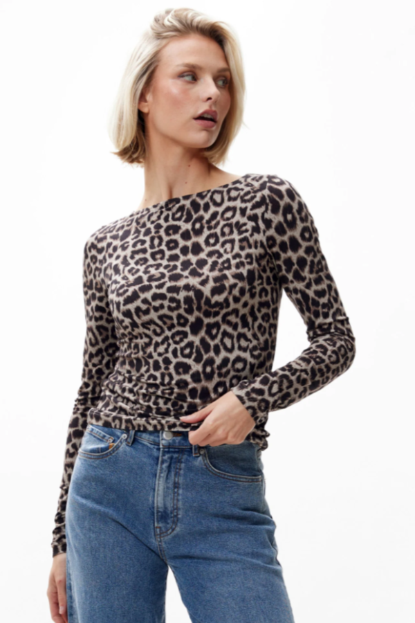 Leopard Long Sleeve - Sand