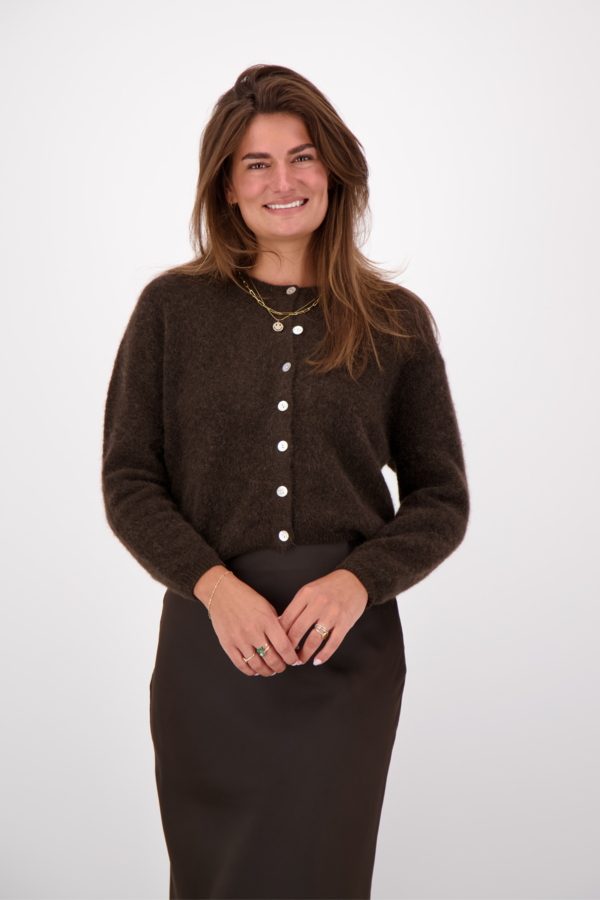 Vitow Cardigan - Coffee Melange
