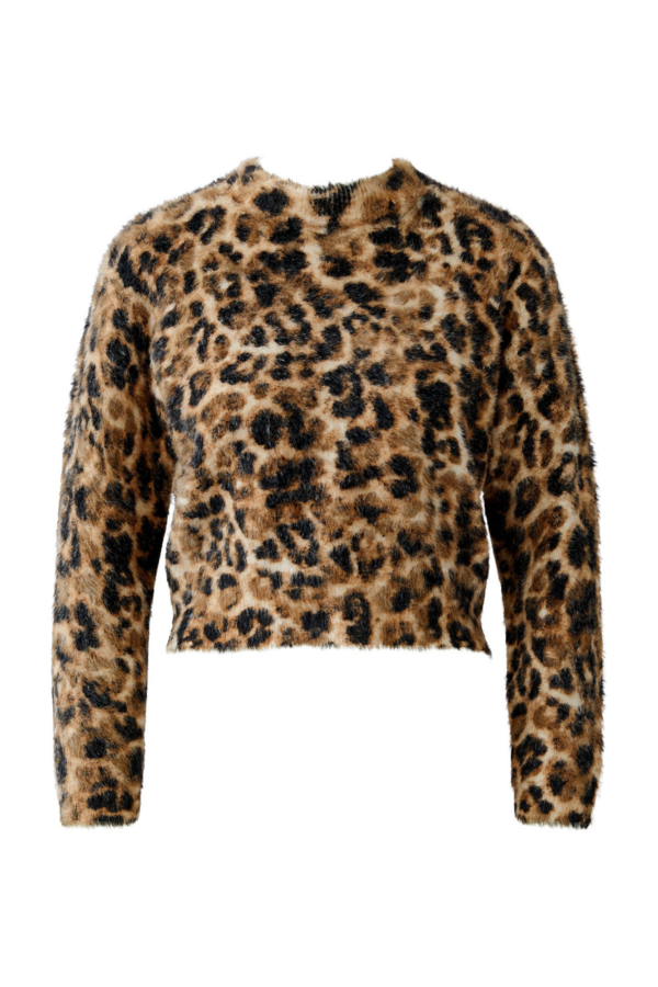 Leopard Pullover - Brown
