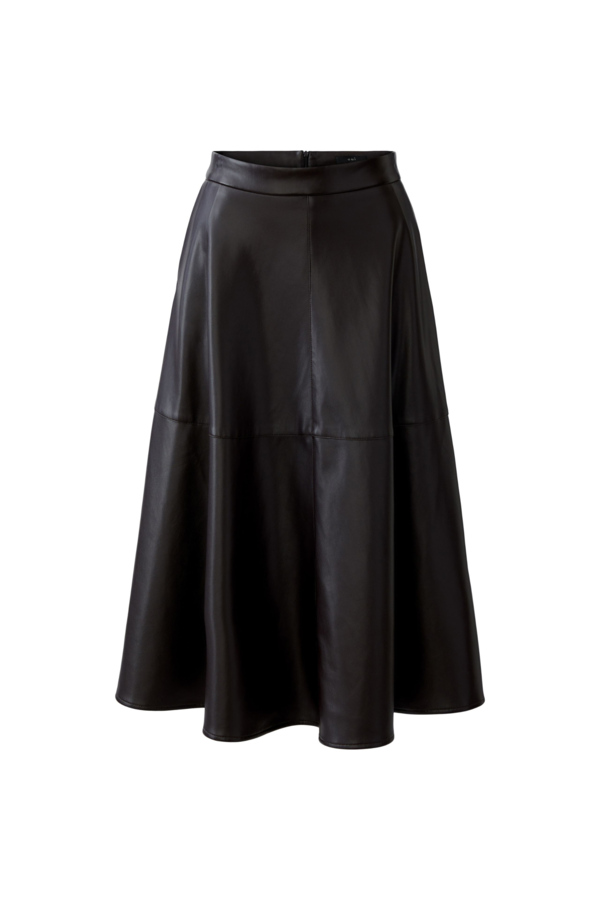 Leather Skirt - Dark Brown