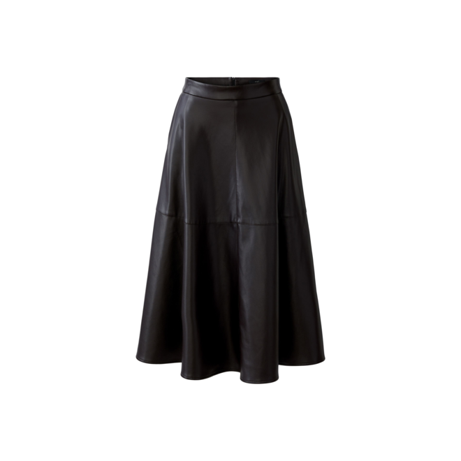 Leather Skirt - Dark Brown