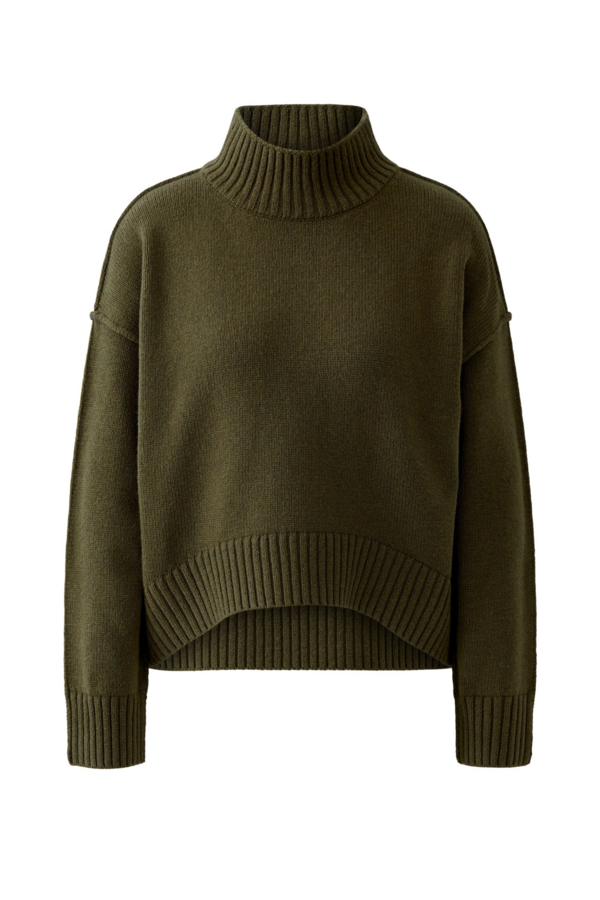 Knitted Pullover - Khaki Green