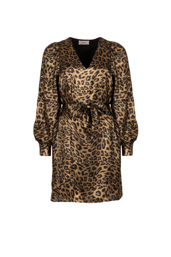 Dacey Dress - Shiny Leopard
