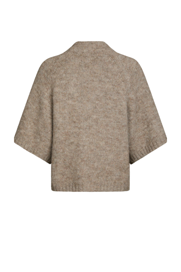 Benuta Fluffy Knit Cardigan - Beige Melange