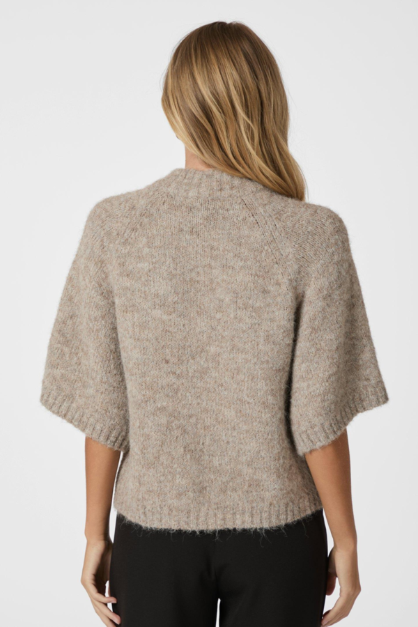 Benuta Fluffy Knit Cardigan - Beige Melange