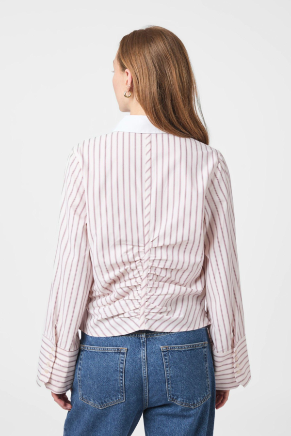 Francesca Stripe Shirt - Rose