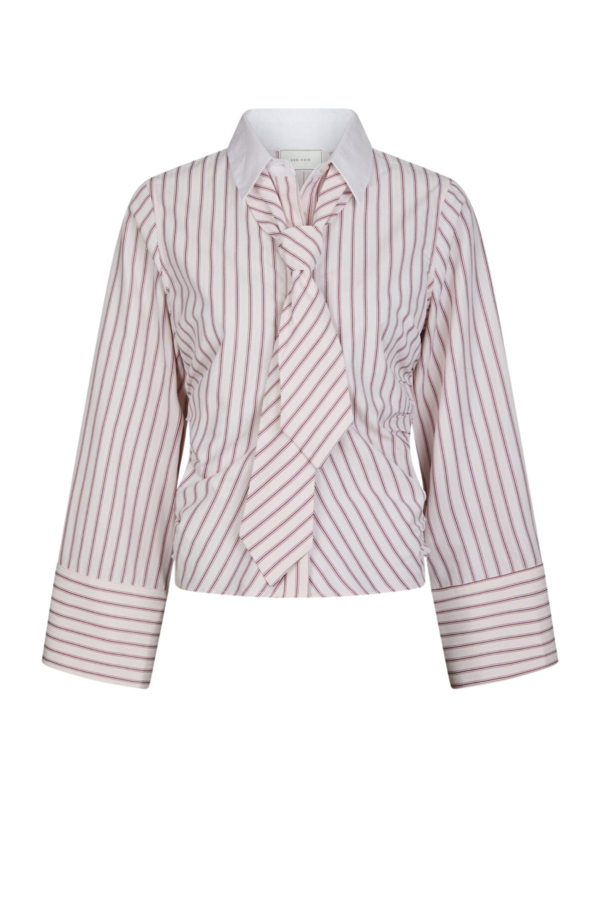 Francesca Stripe Shirt - Rose