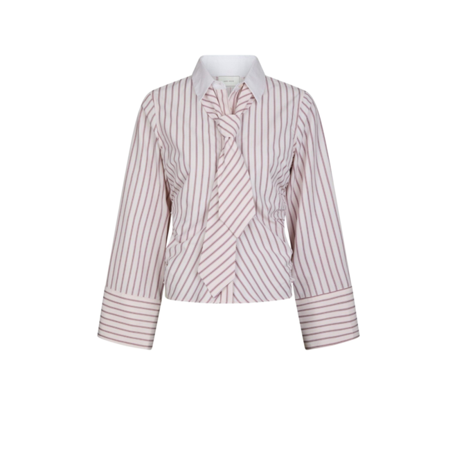 Francesca Stripe Shirt - Rose