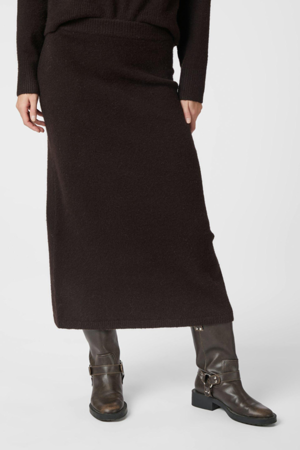 Hynne Knit Skirt - Dark Brown