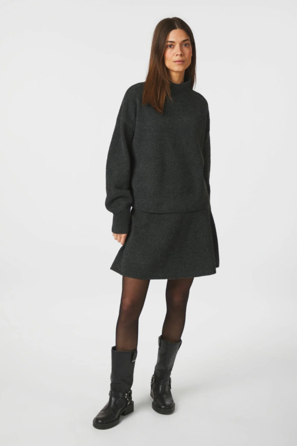 Paulina Knit Blouse - Antracit