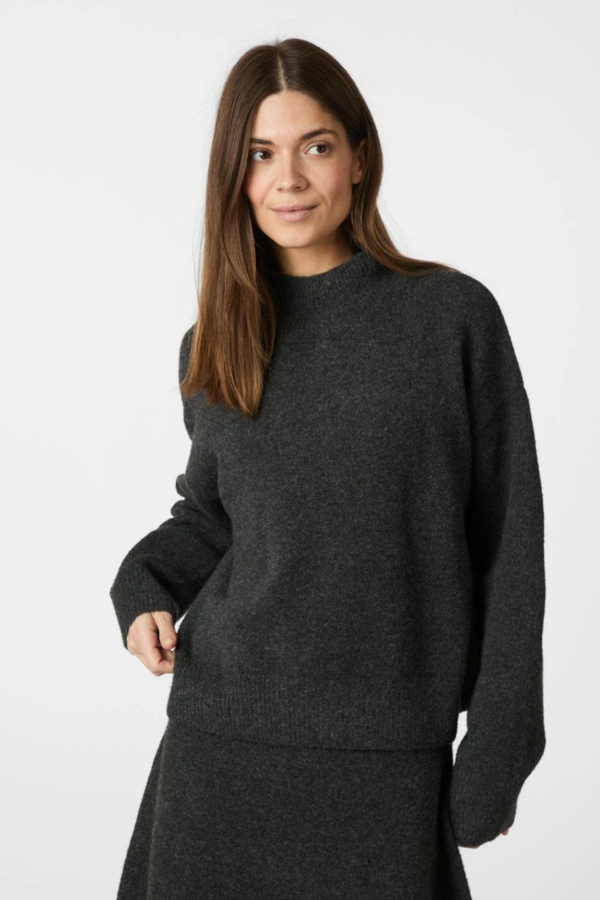 Paulina Knit Blouse - Antracit