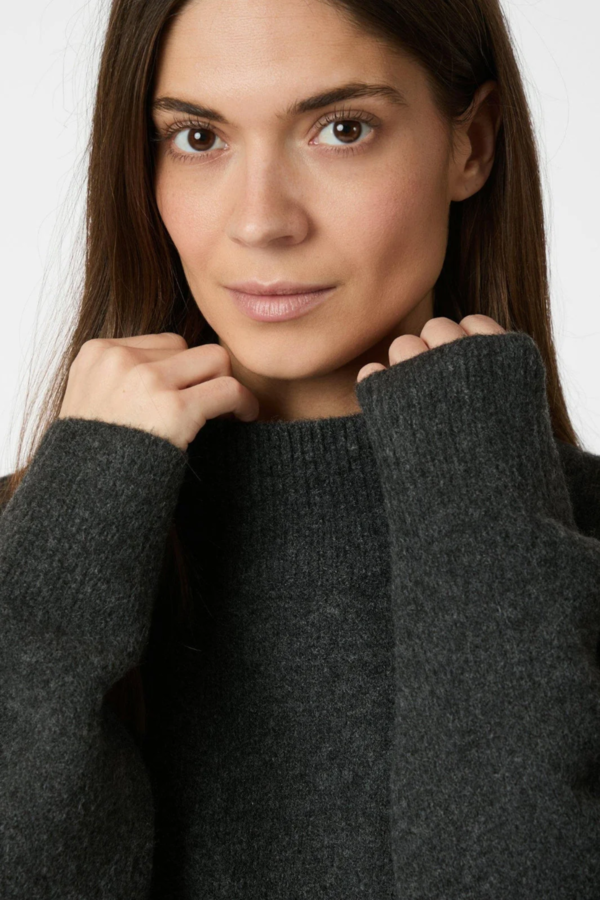 Paulina Knit Blouse - Antracit